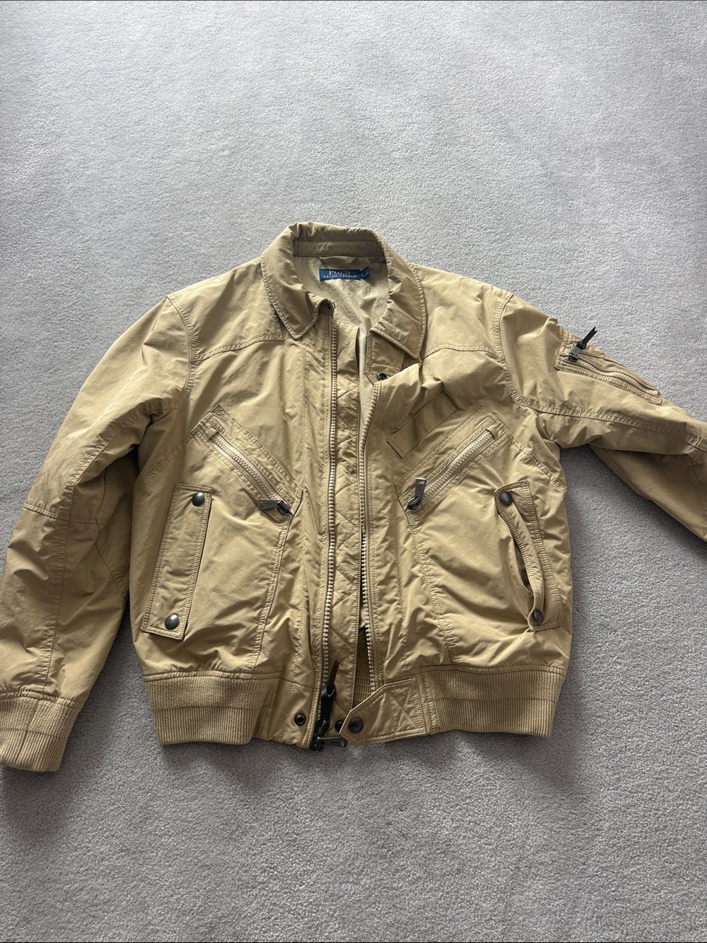 Polo by Ralph Lauren Tan Bomber Jacket
